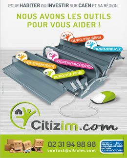 Un encart publicitaire présentant les solutions CITIZIM