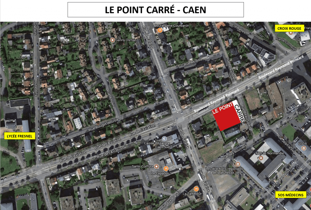 Plan d'intégration Le Point Carré à Caen