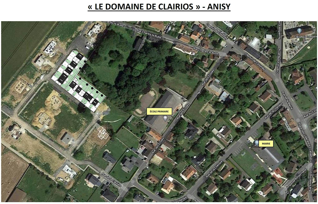 Plan situation Le Domaine de Clairios Anisy