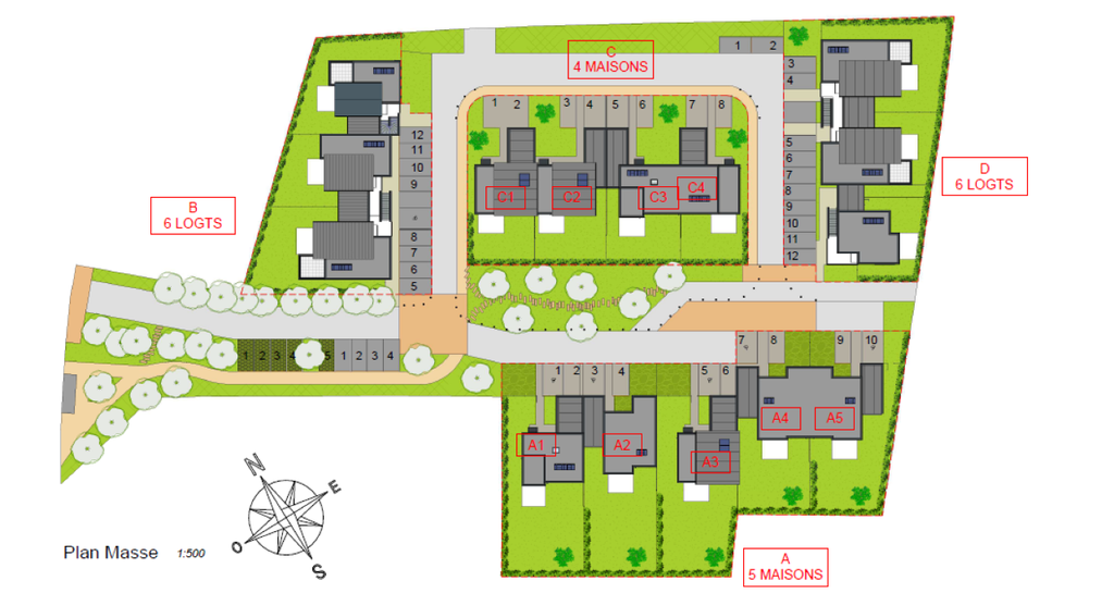 Plan de masse Douvres-la-Délivrande
