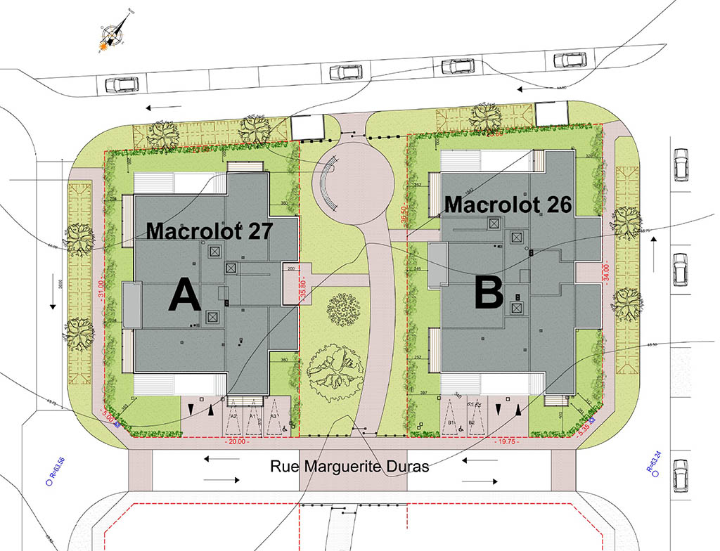 Plan de masse Saint Germain de la Blanche Herbe 