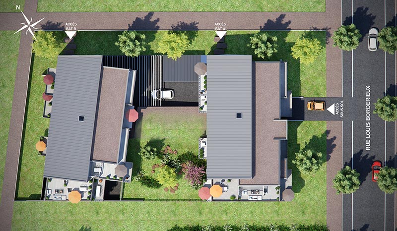 Plan masse Villas borderieux